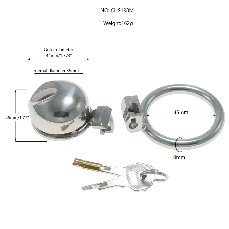 Steel Small Chastity Cage Easy To Pee - Image 4