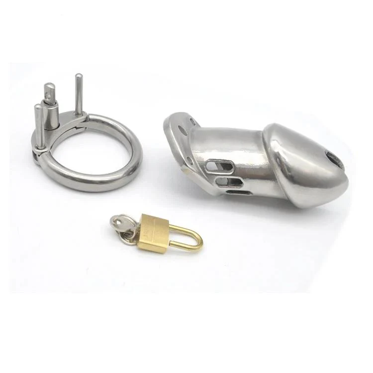 Metal Chastity Cage Long & Hard - Image 5