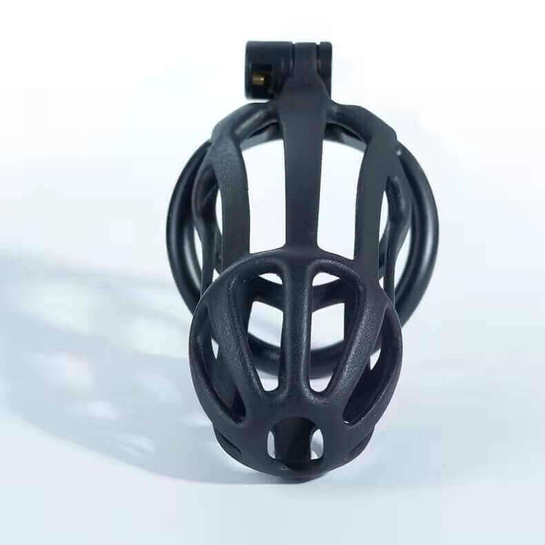 Stripe Cobra Chastity Cage with 4 Arc Rings - Image 4