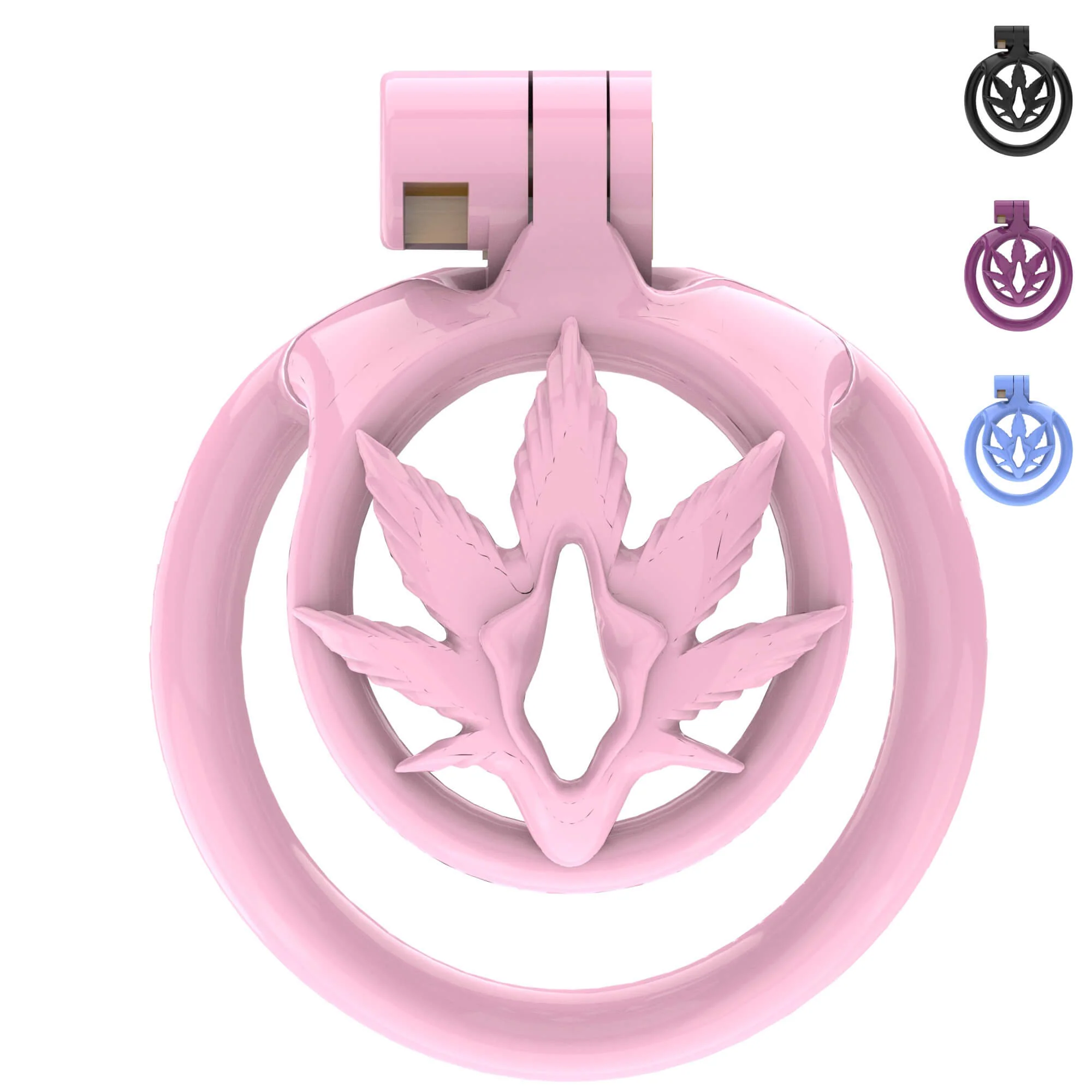 Super Small WX-5 Sissy Chastity Cage With 5 Arc Rings