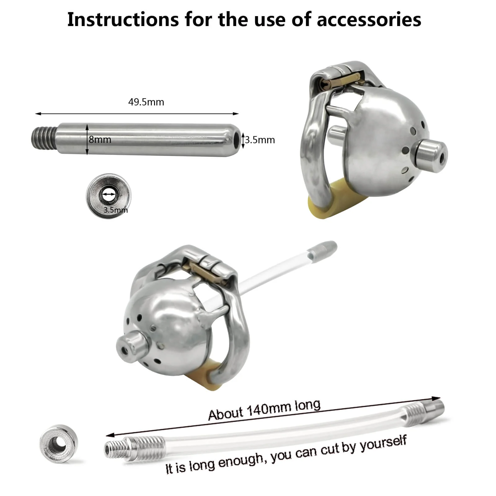 The Bell Stainless Steel Chastity Device - Image 10