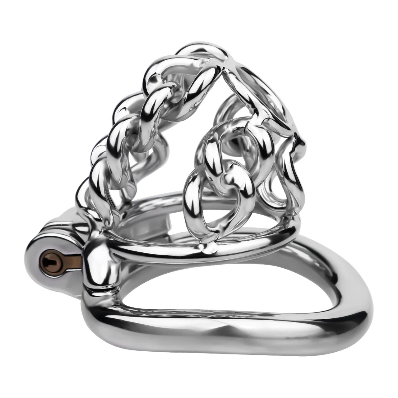 Thick Chainmail Steel Chastity Cage - Image 10
