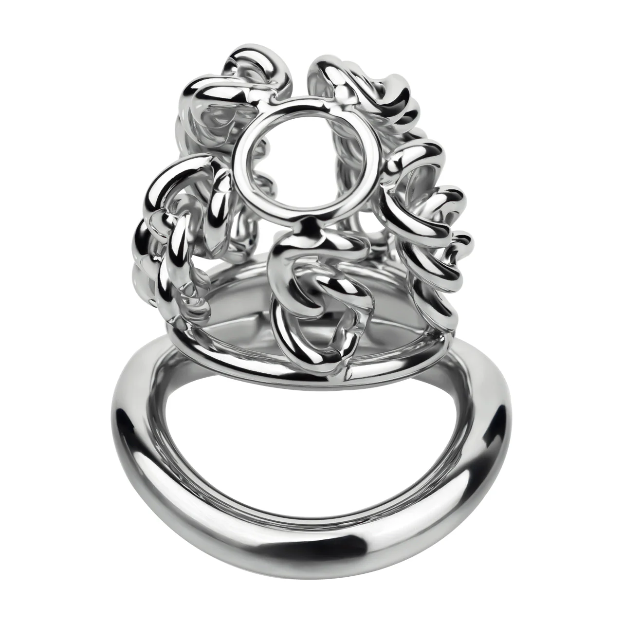 Thick Chainmail Steel Chastity Cage - Image 5