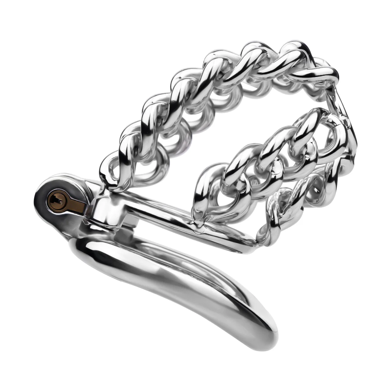 Thick Chainmail Steel Chastity Cage - Image 6