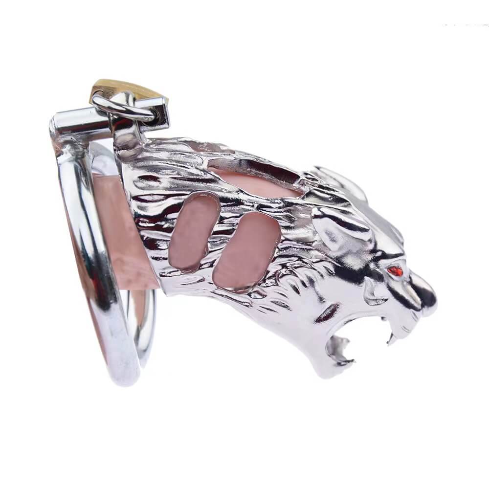 Tiger Cage Electronic Stimulation Male Chastity Device - Image 8