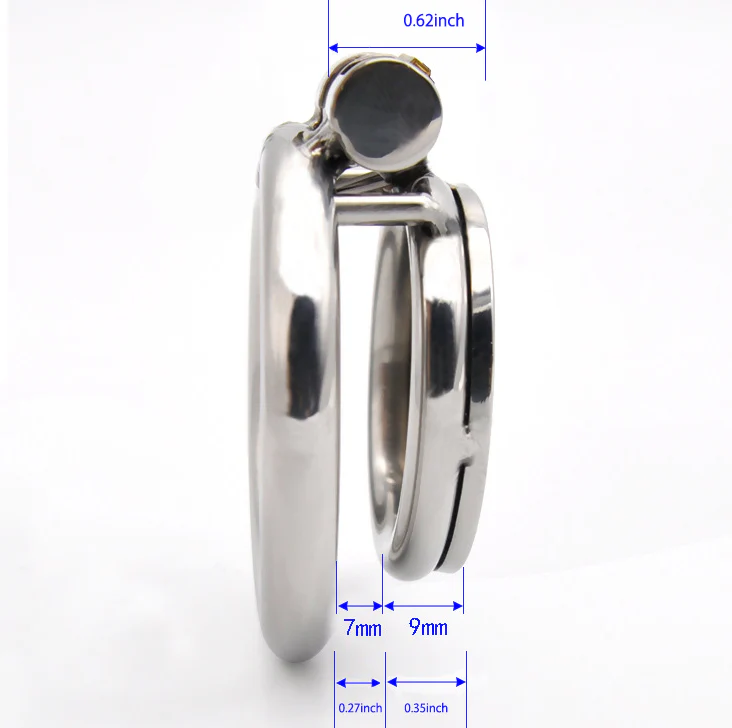 Tiny Metal Chastity Device 0.62 Inches Long - Image 6