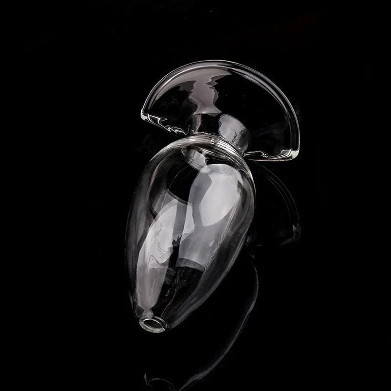 Transparent Glass Anal Plug Hollow Butt Plug for Woman Vaginal Speculum Douche Enema Anal Sex Toys for Women Men Glass Buttplug - Image 12