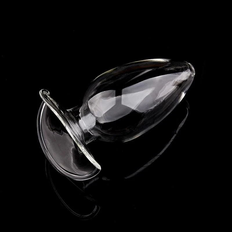 Transparent Glass Anal Plug Hollow Butt Plug for Woman Vaginal Speculum Douche Enema Anal Sex Toys for Women Men Glass Buttplug - Image 5