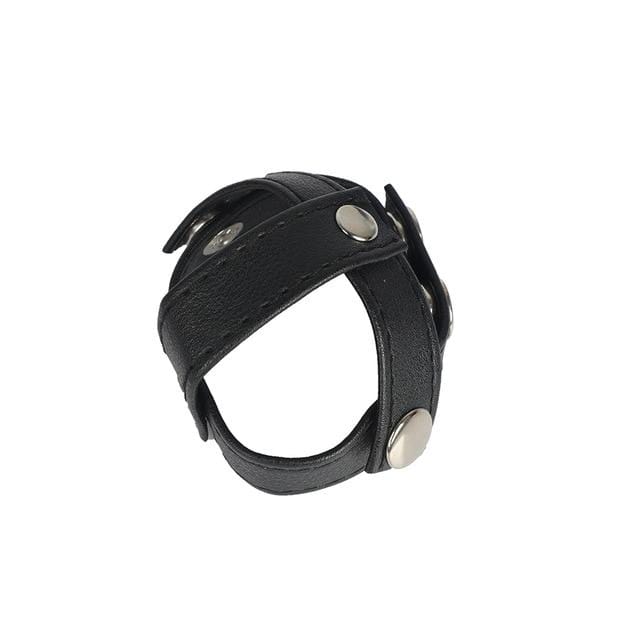 Ultimate Leather Ball Bondage Device Adjustable - Image 2