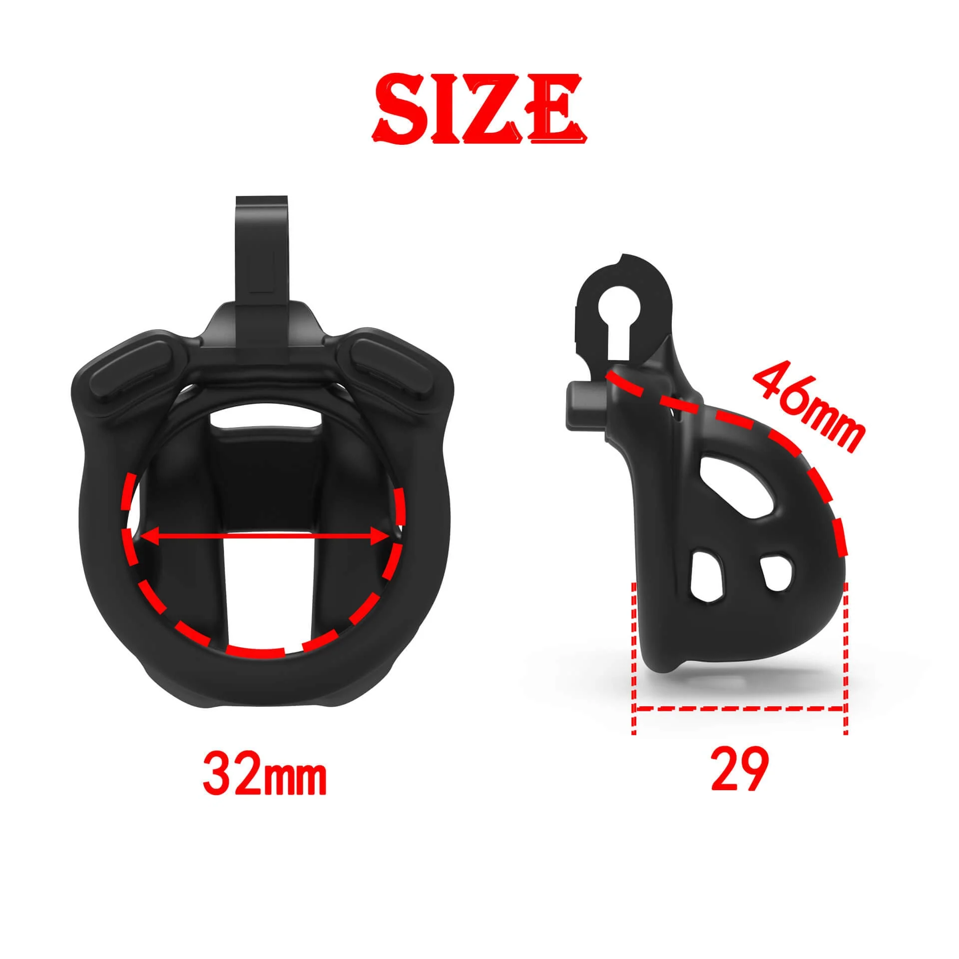 Ultra-Mini Cobra Chastity Cage 1.81 inches Long - Image 11