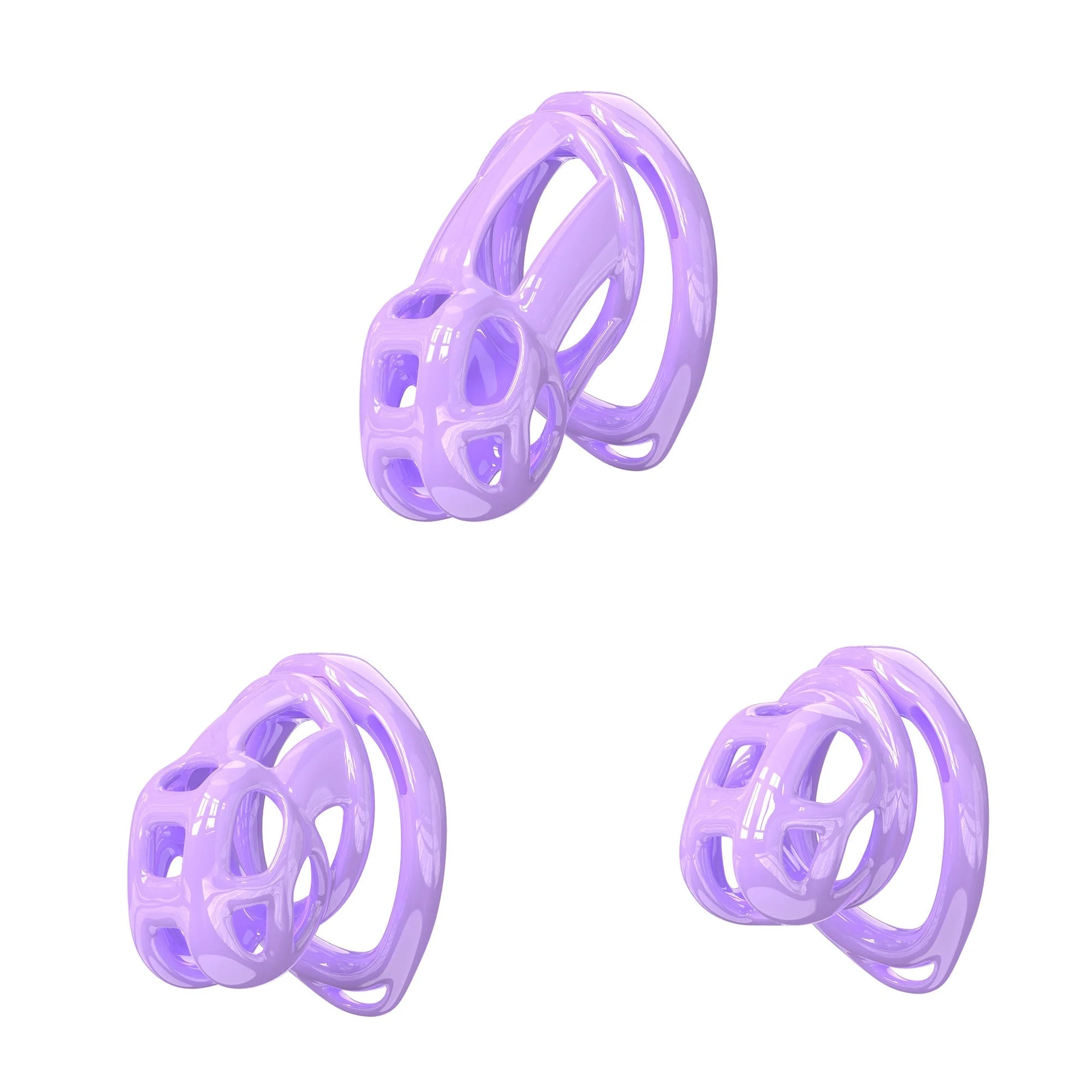 Upgraded Invisible Cobra Cage Purple