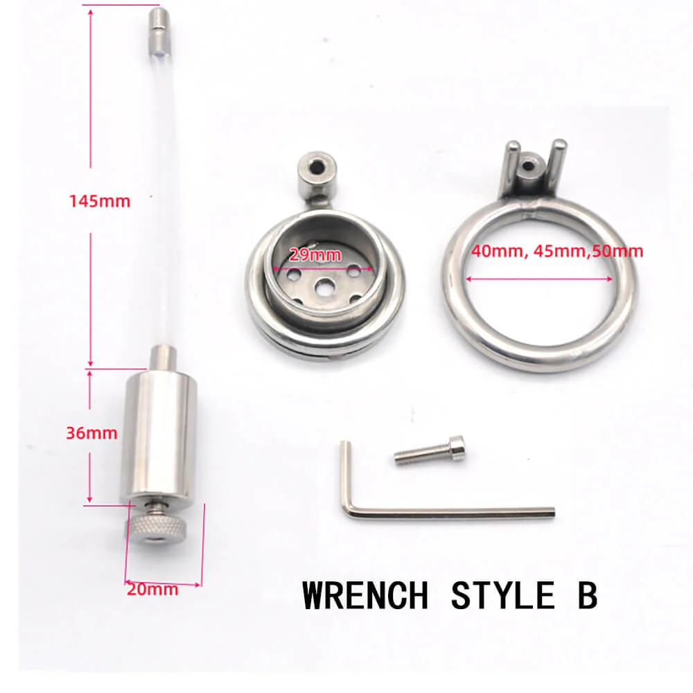 Urethral Inverted Chastity Cage - Wrench Version - Image 5