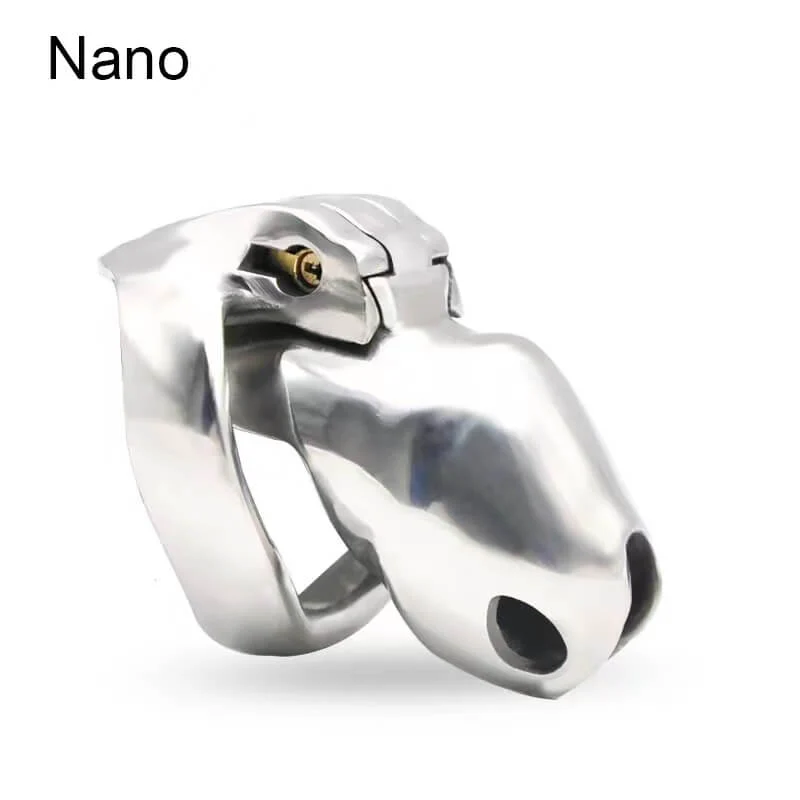V4 Stainless Steel Chastity Cage - Image 3