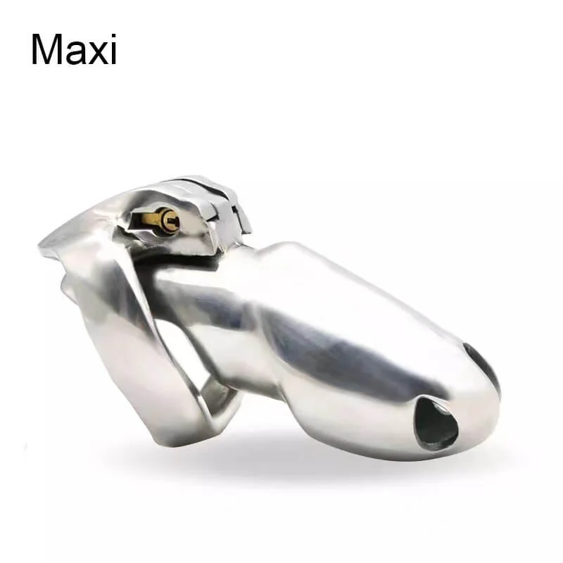 V4 Stainless Steel Chastity Cage - Image 6