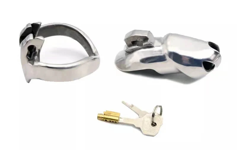 V4 Stainless Steel Chastity Cage - Image 7