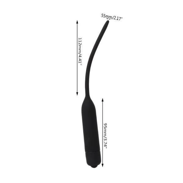 Vibrating Smooth Silicone Penis Plug - Image 3