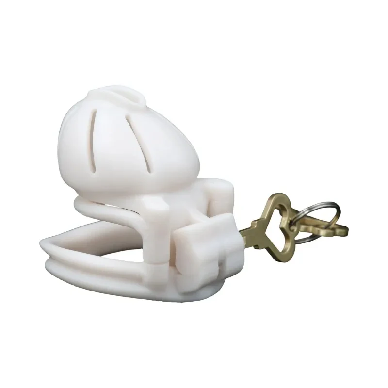 White Male Chastity Cage