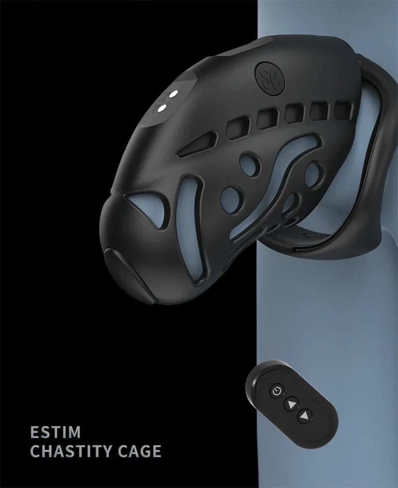 Wireless Remote Control Electric Shock Chastity Cage - Image 18
