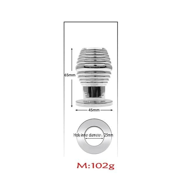 Women Men Hollow Anal Dilator Dildo Butt Plug Metal Hollow Prostate Massage Vagina Dilator Anus Expander Sex Toys for Adults - Image 2