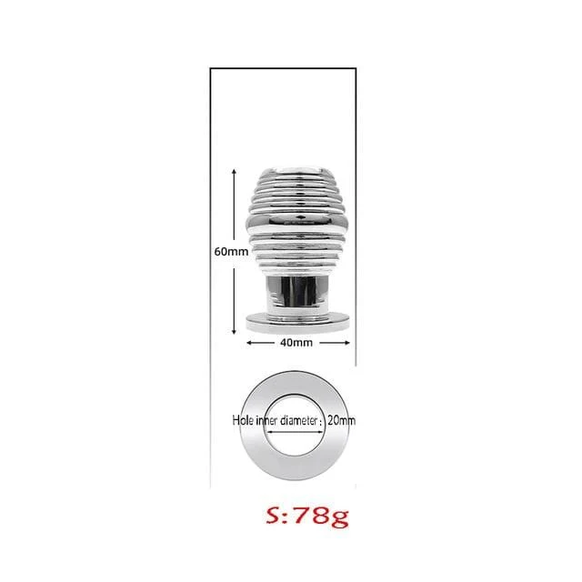 Women Men Hollow Anal Dilator Dildo Butt Plug Metal Hollow Prostate Massage Vagina Dilator Anus Expander Sex Toys for Adults - Image 3