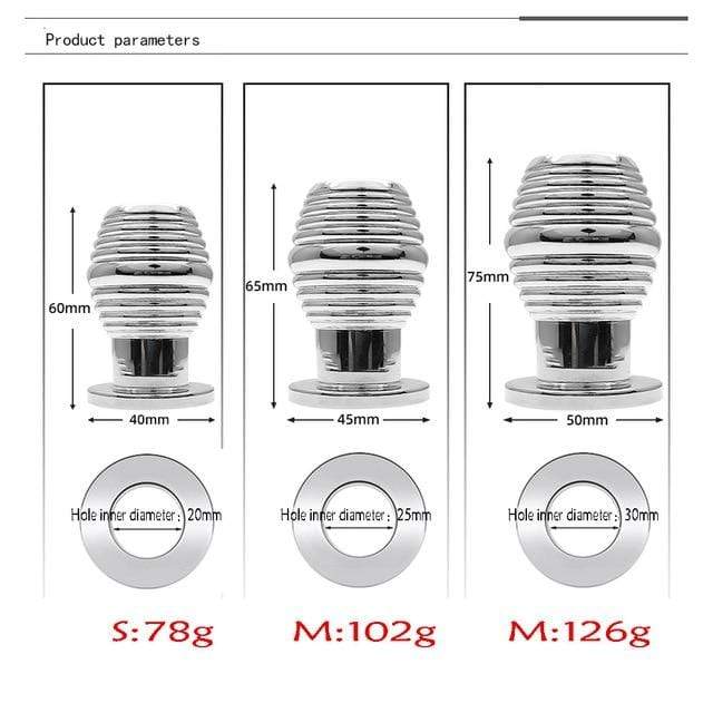 Women Men Hollow Anal Dilator Dildo Butt Plug Metal Hollow Prostate Massage Vagina Dilator Anus Expander Sex Toys for Adults - Image 5