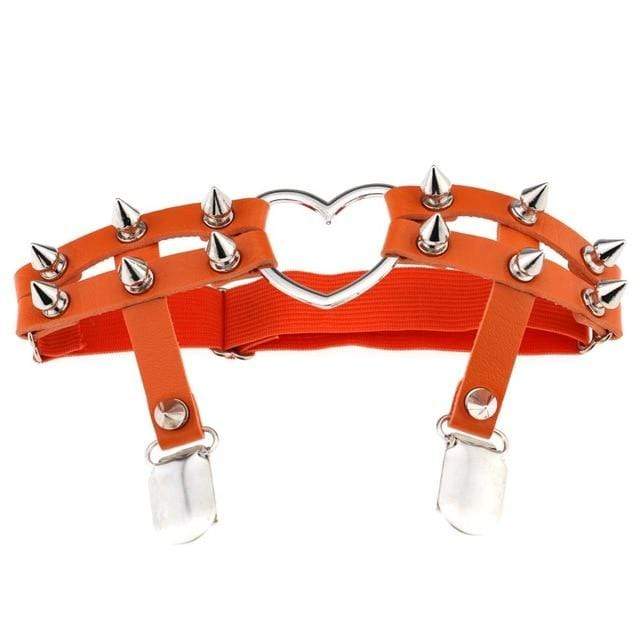 Women's Studded Bondage Garter Belt - Image 4