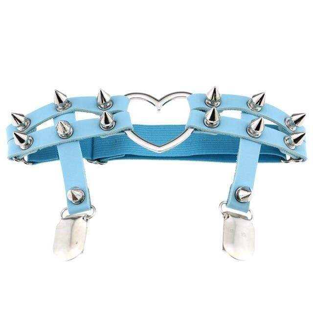 Women's Studded Bondage Garter Belt - Image 8